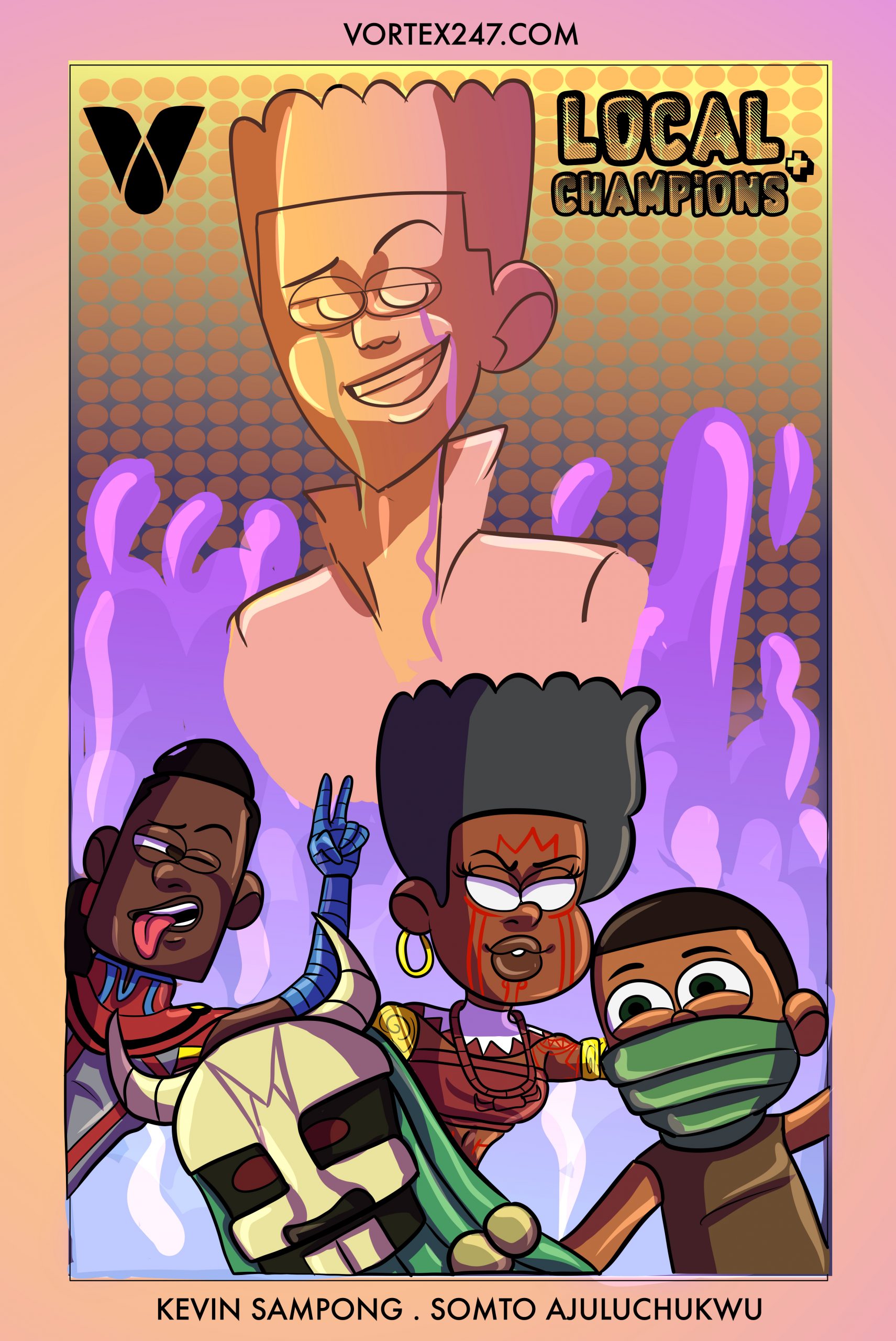 local champions #1 African comic by Vortex comics